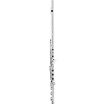 Azumi AZ2SRBEO Flute Sterling Silver Headjoint, Silver Plated Body/Foot, Open Hole, Offset G, Split E