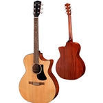 Eastman PCH1GACE Grand Auditorium Guitar w/ Cutaway & Electronics Natural Finish