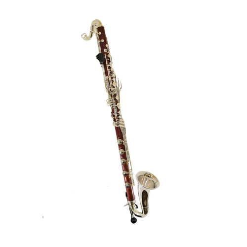 Backun BCLBBQCCSKG Bass Clarinet Q Series Low C Cocobolo Wood w/ Silver Plated Keys & Gold Posts