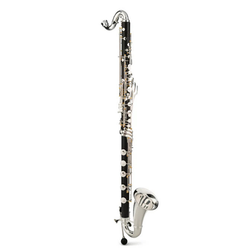 Backun BCLBBQGCSKG Bass Clarinet Q Series Low C Grenadilla Wood w/ Silver Plated Keys & Gold Posts