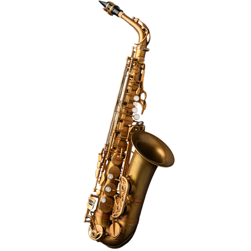 Eastman EAS852 Alto Sax 52nd St. Aged Unlacquered Brass Finish w/ 2 Necks