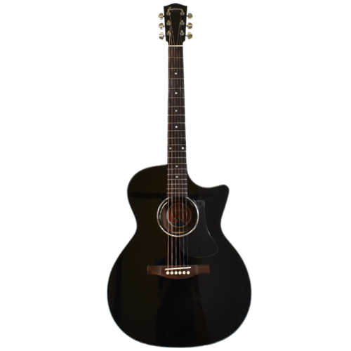 Eastman PCH2GACEBK Grand Auditorium Guitar w/ Electronics Black
