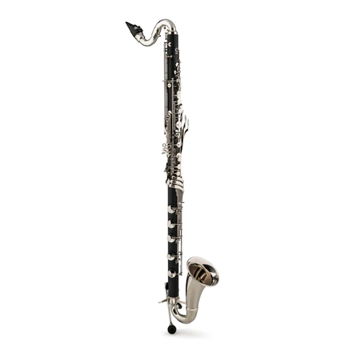 Backun BCLBBALPHACNKZ Bass Clarinet Alpha Series Low C, Nickel Plated Keys, 2-piece Neck, Compact Backpack Case