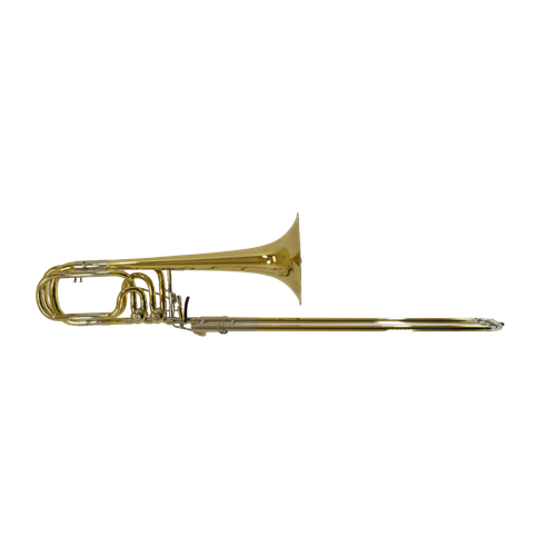 RATH Rath R900 Bass Trombone .57" Bore, Independent Rotors, Open Wrap, Lacquered Yellow Brass Bell